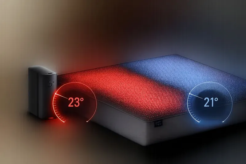 Bedside with sleep mask and pillow mist